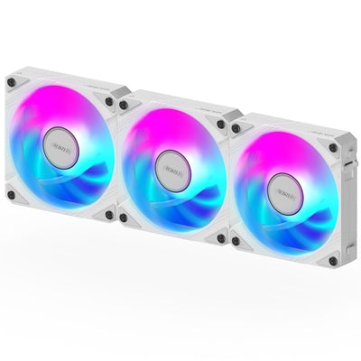 Gigabyte AORUS 120mm White ARGB Fans 3-Pack PWM Daisy-Chain Gigabyte AORUS 120mm White ARGB Fans 3-Pack PWM Daisy-Chain
